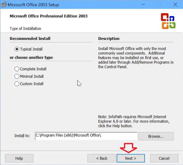 Bước 4: Download Microsoft Office 2003