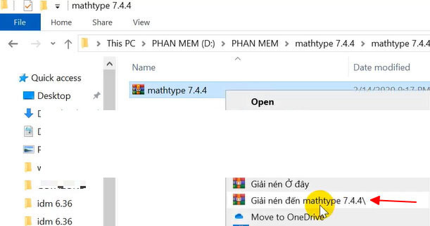 Tải và cài đặt MathType 7.4.4